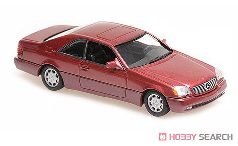 Mercedes-Benz 600SEC Coupe 1992 Red Metallic (Diecast Car) Item picture1