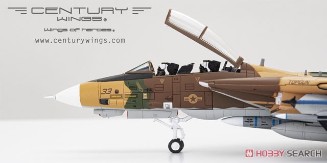 F-14A アメリカ海軍 戦闘機兵器学校(NFWS)「TOPGUN」 仮想敵機茶色迷彩 ミラマー基地 96年 #33 (完成品飛行機) 商品画像2