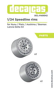 Speedline Rims for Lancia Delta S4 (NuNu Platz/Aoshima Beemax) (Accessory)