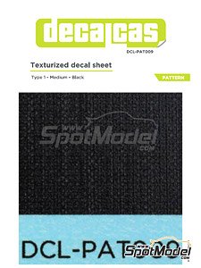 Texturized Decal Sheet Pattern - Type 1 - Medium - Black (Decal)