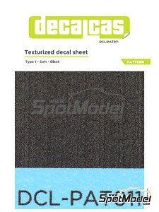 Texturized Decal Sheet Pattern - Type 1 - Soft - Black (Decal)