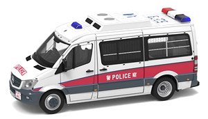 Tiny City No.164 Mercedes-Benz Sprinter FL Police (with Mesh Window Shields) (Diecast Car)