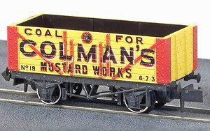 イギリス2軸貨車 石炭運搬車 (7枚側板・コルマン) 【NR-P4121】 ★外国形モデル (鉄道模型)