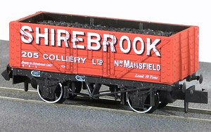 NR-P413 Shirebrook Coal 7 Plank Wagon (Model Train)