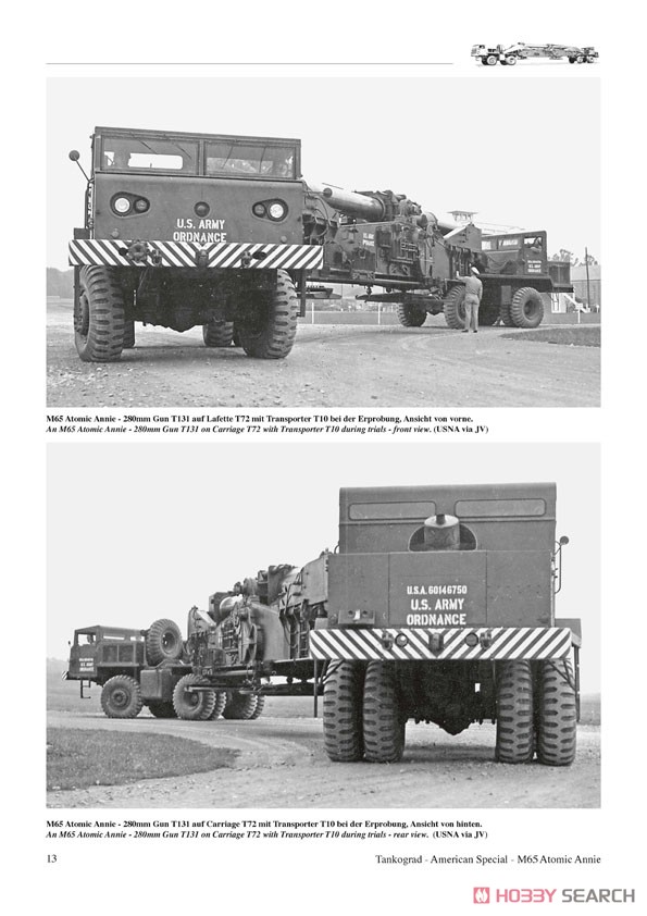 M65 Atomic Annie The 280mm Gun M65 and its Soviet Counterparts 406mm 2A3 and 420mm 2B1 (Book) 商品画像2