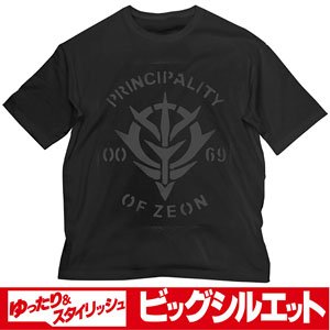 機動戦士ガンダム ジオン ビッグシルエットTシャツ BLACK L (キャラクターグッズ)