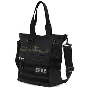 Mobile Suit Gundam E.F.S.F. Functional Tote Bag Black (Anime Toy)