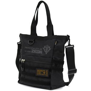 Mobile Suit Gundam ZEON Functional Tote Bag Black (Anime Toy)