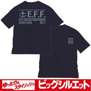 Mobile Suit Gundam: The 08th MS Team `The 08th MS Team` Big Silhouette T-Shirt Navy L (Anime Toy)