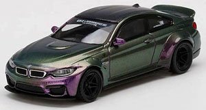 LB Works BMW M4 Purple Green Metallic (LHD) (Diecast Car)