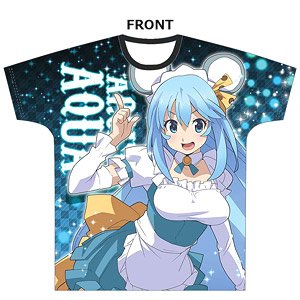 KonoSuba: God`s Blessing on this Wonderful World! Legend of Crimson Full Graphic T-Shirt [Aqua Mouse Costume Ver.] (Anime Toy)