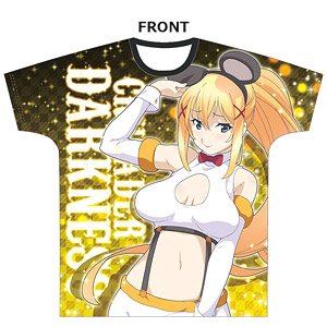 KonoSuba: God`s Blessing on this Wonderful World! Legend of Crimson Full Graphic T-Shirt [Darkness Mouse Costume Ver.] (Anime Toy)