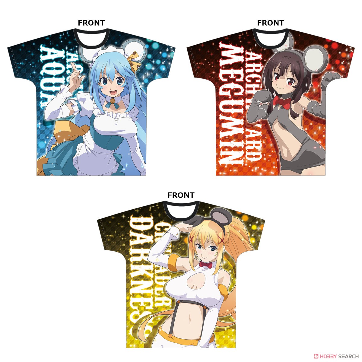 映画 この素晴らしい世界に祝福を！紅伝説 フルグラフィックTシャツ [ダクネス ねずみコスVer.] (キャラクターグッズ) その他の画像1
