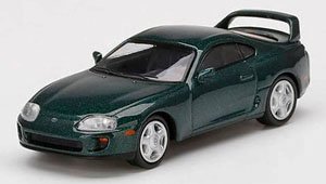 Toyota スープラ ダークグリーンパールメタリック (左ハンドル) (ミニカー)