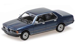 BMW 733I (E23) 1977 ブルーメタリック (ミニカー)