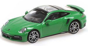 ポルシェ 911 (992) ターボ S 2020 グリーン (ミニカー)