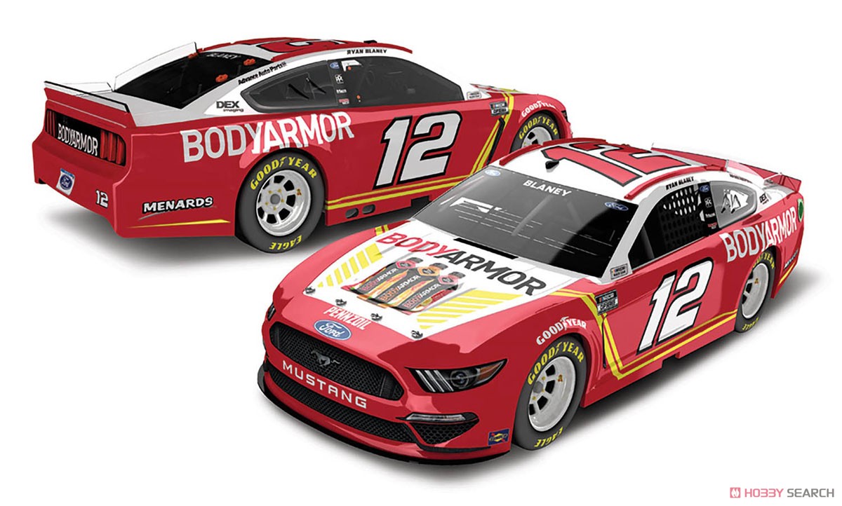 Ryan Blaney #12 Bodyarmor Ford Mustang NASCAR 2021 (Diecast Car) Other picture1