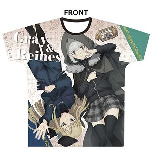 The Case Files of Lord El-Melloi II: Rail Zeppelin Grace Note Full Graphic T-Shirt [Gray & Reines] (Anime Toy)
