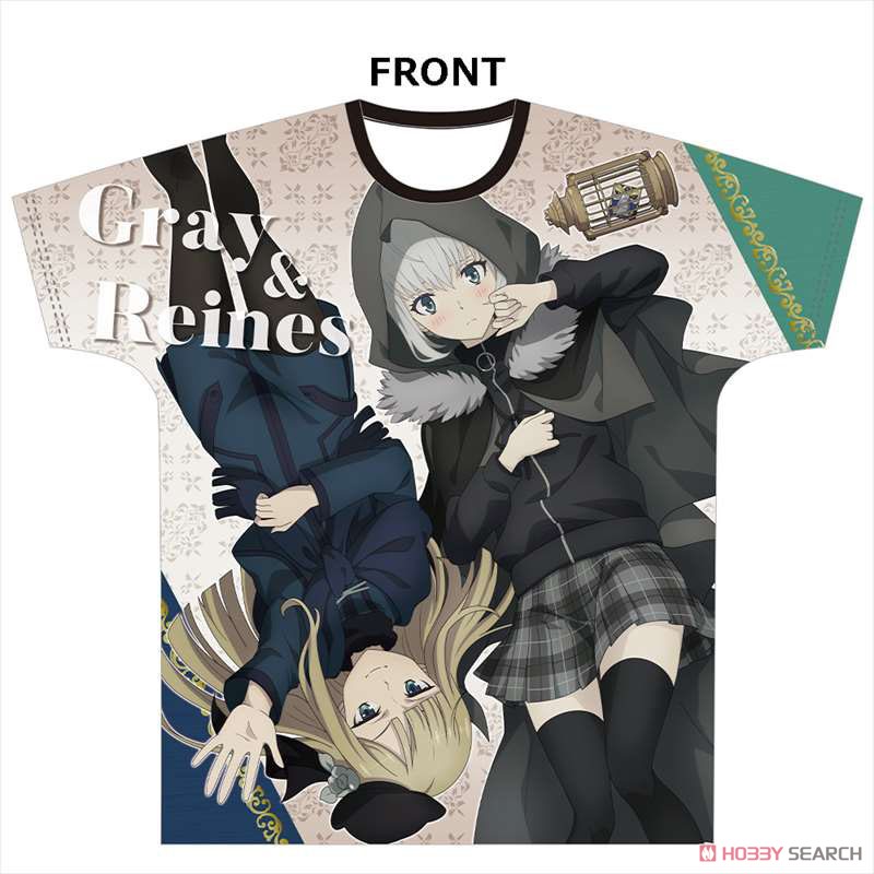The Case Files of Lord El-Melloi II: Rail Zeppelin Grace Note Full Graphic T-Shirt [Gray & Reines] (Anime Toy) Item picture1