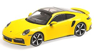 ポルシェ 911 (992) ターボ S 2020 イエロー (ミニカー)