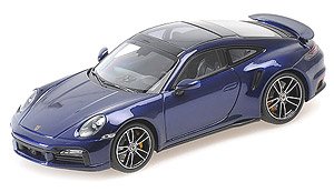 ポルシェ 911 (992) ターボ S 2020 ブルーメタリック (ミニカー)