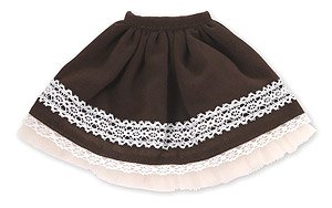 Komorebimori no Oyofukuyasan PNS Tayutau Yume Lace Skirt (Brown) (Fashion Doll)