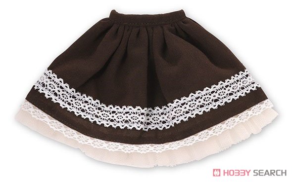 Komorebimori no Oyofukuyasan PNS Tayutau Yume Lace Skirt (Brown) (Fashion Doll) Item picture1