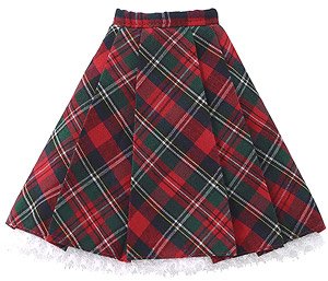 Komorebimori no Oyofukuyasan PNM Mujaki na Mori Long Skirt (Red x Green Check) (Fashion Doll)