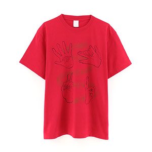 「呪術廻戦」 ハンドグラフィックTシャツ 赤ver (キャラクターグッズ)