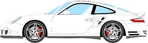 Porsche 911 (997) Turbo 2006 ホワイト (ミニカー)