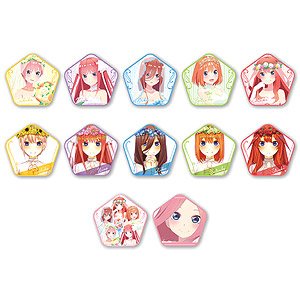The Quintessential Quintuplets Season 2 Pentagon Can Badge (Set of 12) (Anime Toy)