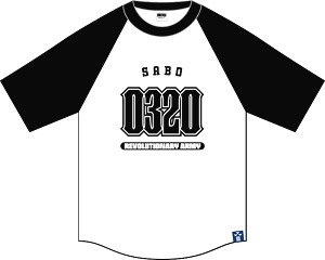 [One Piece] ASL Raglan T-Shirts Sabo S (Anime Toy)