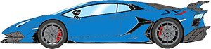 Lamborghini Aventador SVJ 2018 (Nireo wheel) ブルールマン (スタイルパッケージ) (ミニカー)