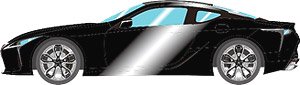 Lexus LC500 `L Package` 2017 Graphite Black Glass Flake (Breezy Blue Interior) (Diecast Car)