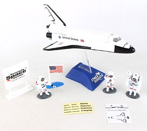 Space Shuttle 7-Piece Playset w/Kennedy (Pre-built Spaceship)