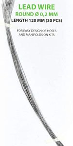 鉛線 直径0.2mm x 120mm (30本入り) (金属材)