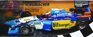 ベネトン ルノー B195 ミハエル・シューマッハ カナダGP 1995 ライドオン ジャン・アレジ フィギュア付き (ミニカー)