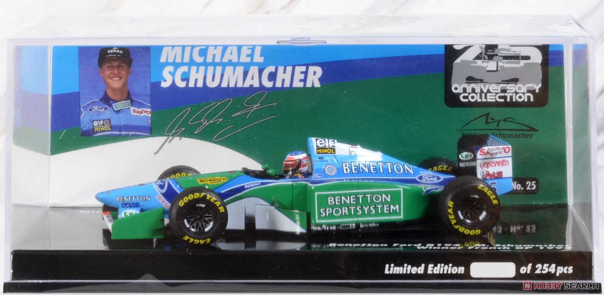 Benetton Ford B194 Michael Schumacher Grand Prix de France 1994 Winner (Diecast Car) Package1