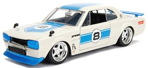 1971 ニッサン スカイライン 2000 GT-R レーシング ブルー (ミニカー)