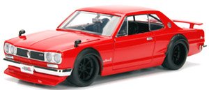 1971 Nissan Skyline 2000 GT-R Red (Diecast Car)