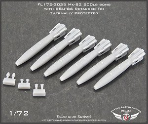 アメリカ軍 Mk.82 GBU-38BSU-86 フィン付き 500ポンド爆弾 サーマリープロテクテッド (プラモデル)