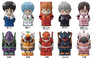 エヴァンゲリオン ソフビパペットマスコット (10個セット) (キャラクターグッズ)