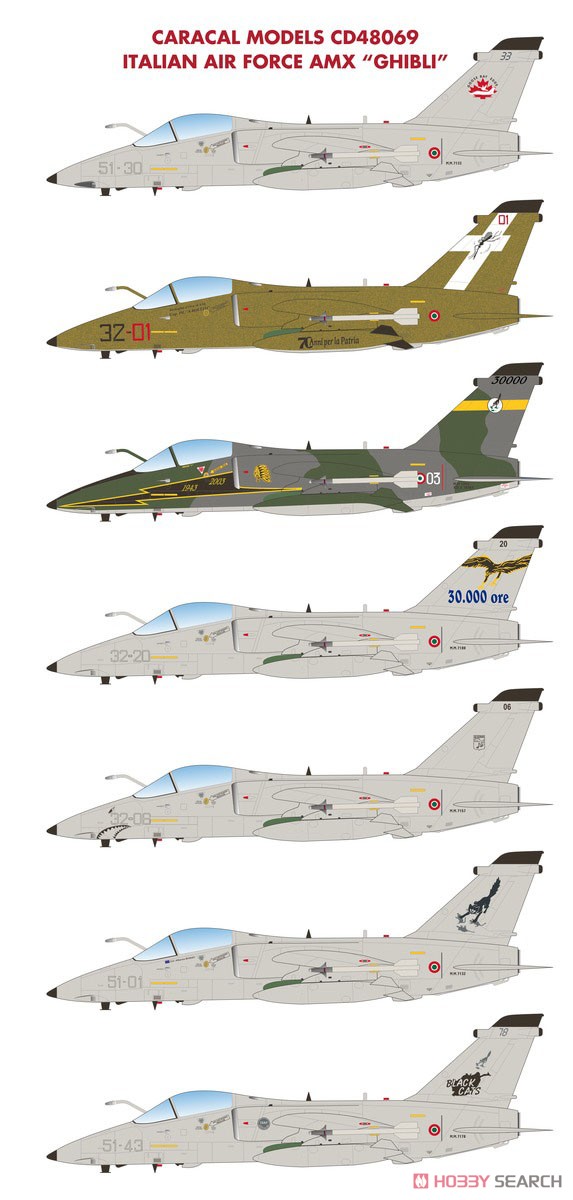 イタリア空軍 AMX `ギブリ` デカール (デカール) その他の画像1