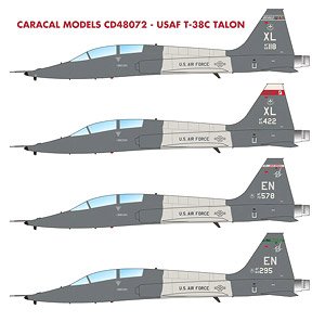 アメリカ空軍 T-38C タロン デカール (デカール)