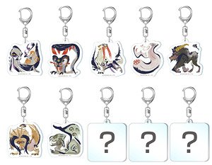 Monster Hunter Rise Monster Icon Acrylic Mascot Collection Vol.2 (Set of 10) (Anime Toy)
