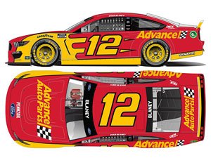 `ライアン・ブレイニー` #12 アドバンスオートパーツ フォード マスタング NASCAR 2021 (ミニカー)