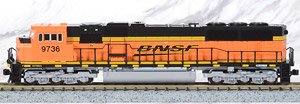 EMD SD70MAC Cab Headlight Version BNSF Swoosh #9736 (Model Train)