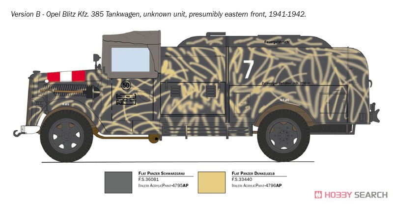 Opel Blitz Tankwagen Kfz.385 (Plastic model) Color2