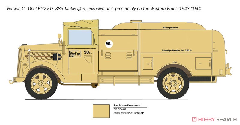 Opel Blitz Tankwagen Kfz.385 (Plastic model) Color3