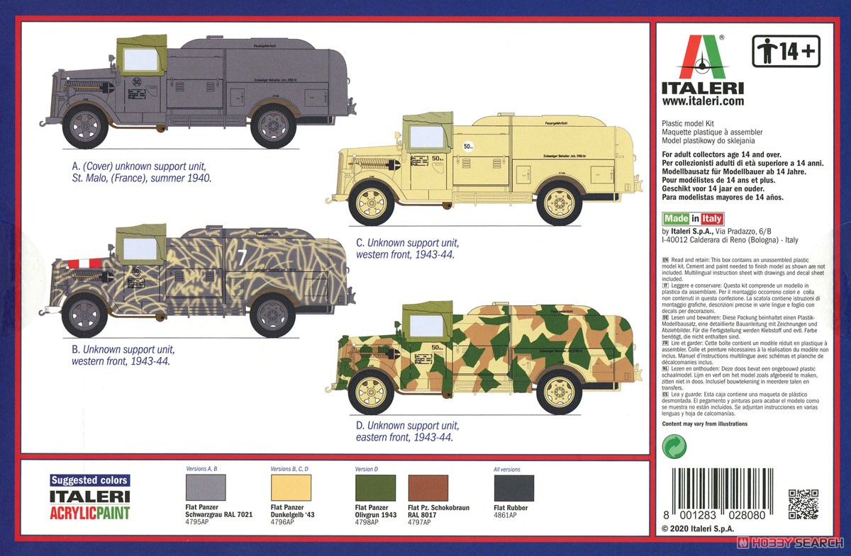 Opel Blitz Tankwagen Kfz.385 (Plastic model) Color5